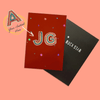 Personalised notebook with red embossed stars and Crystal Letters. - Collectors Item